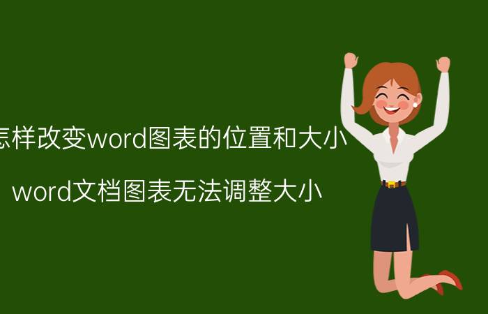 怎样改变word图表的位置和大小 word文档图表无法调整大小？